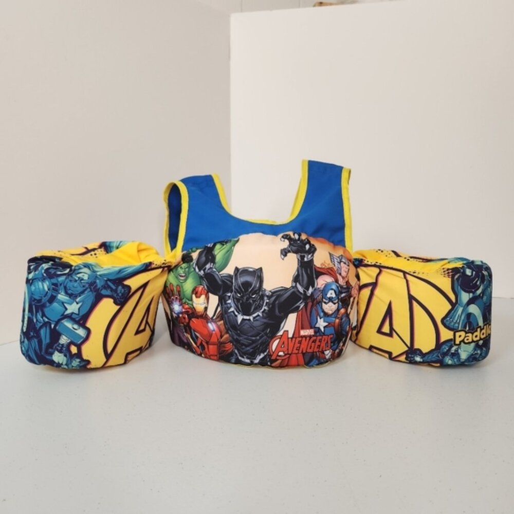 Body Glove Paddle Pals Avengers Personal Floatation Device Life Jacket 33-55 lbs